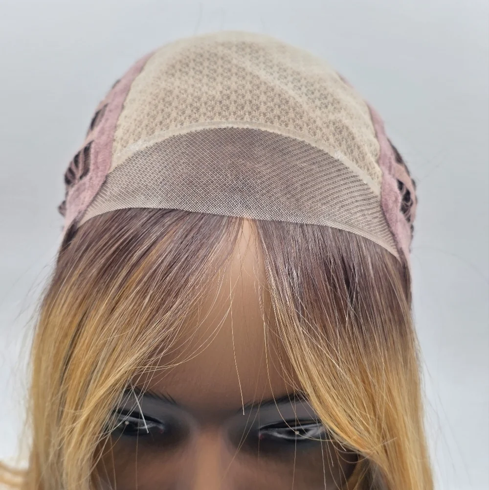 Nels Wigs Ayla Brown & Dirty Blonde Monofilament Shoulder Length Wig - Picture 14 of 16